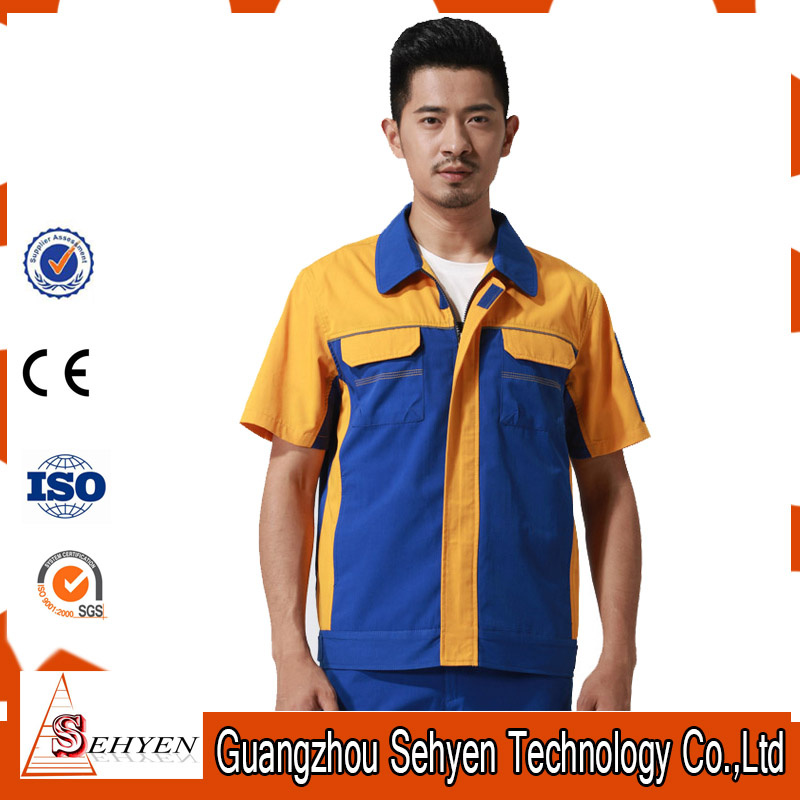 100% Cotton Unisex Factory Worker Uniform (Top and Pants Set)