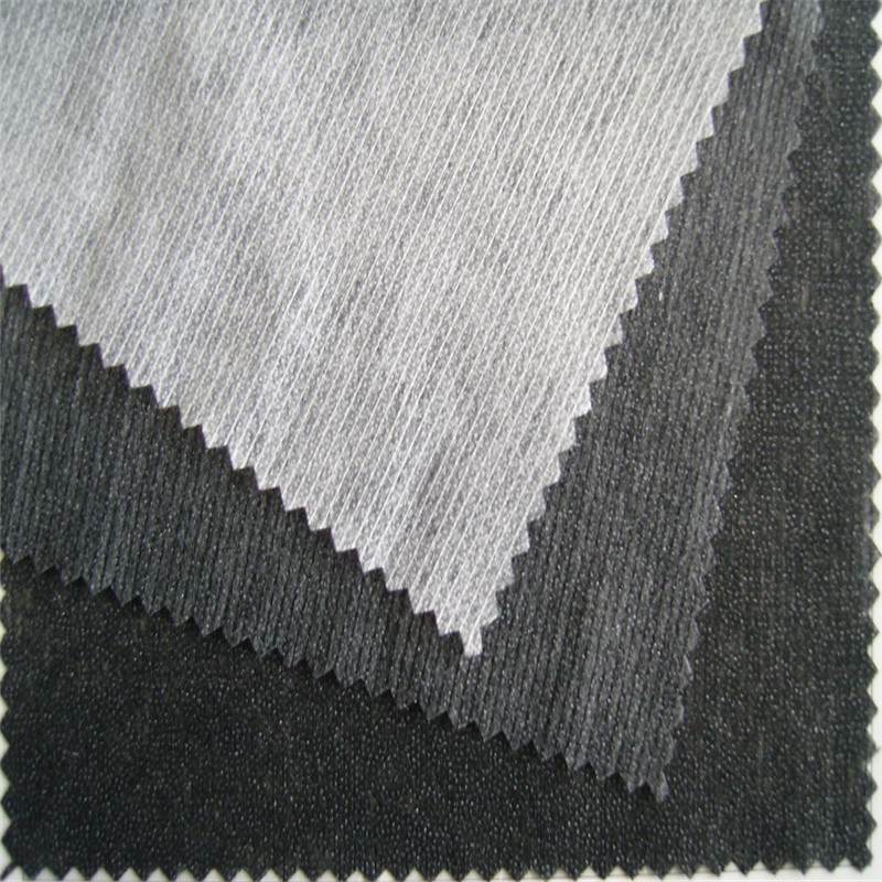 China Supplier 100% Polyester Fabric Gum Stay Non Woven Interlining