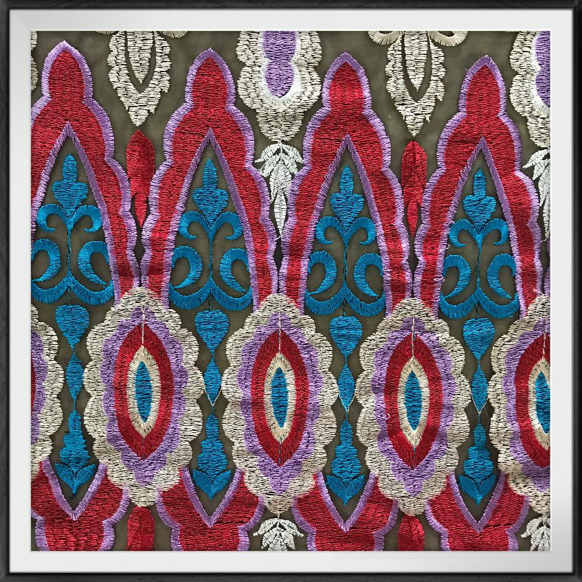Multi-Color Mesh Embroidery Lace Polyester Embroidery Lace