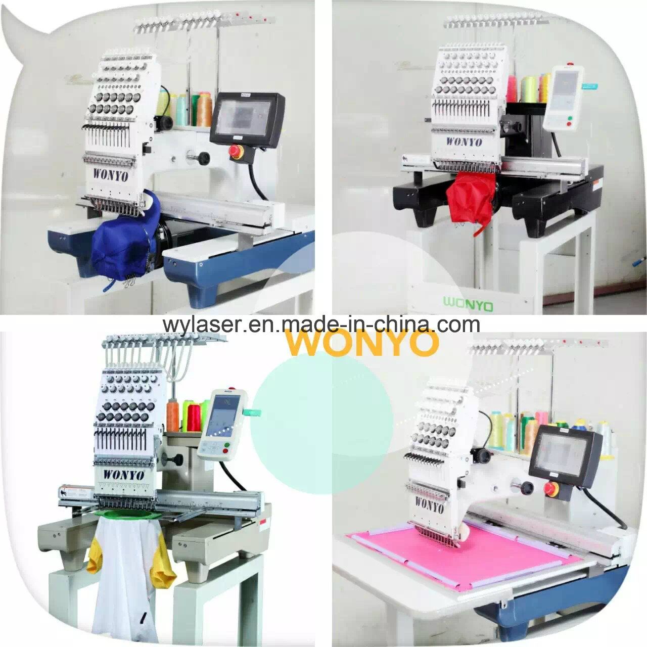 Embroidery Machine Factory Price for Single Head Cap Flat Embroidery