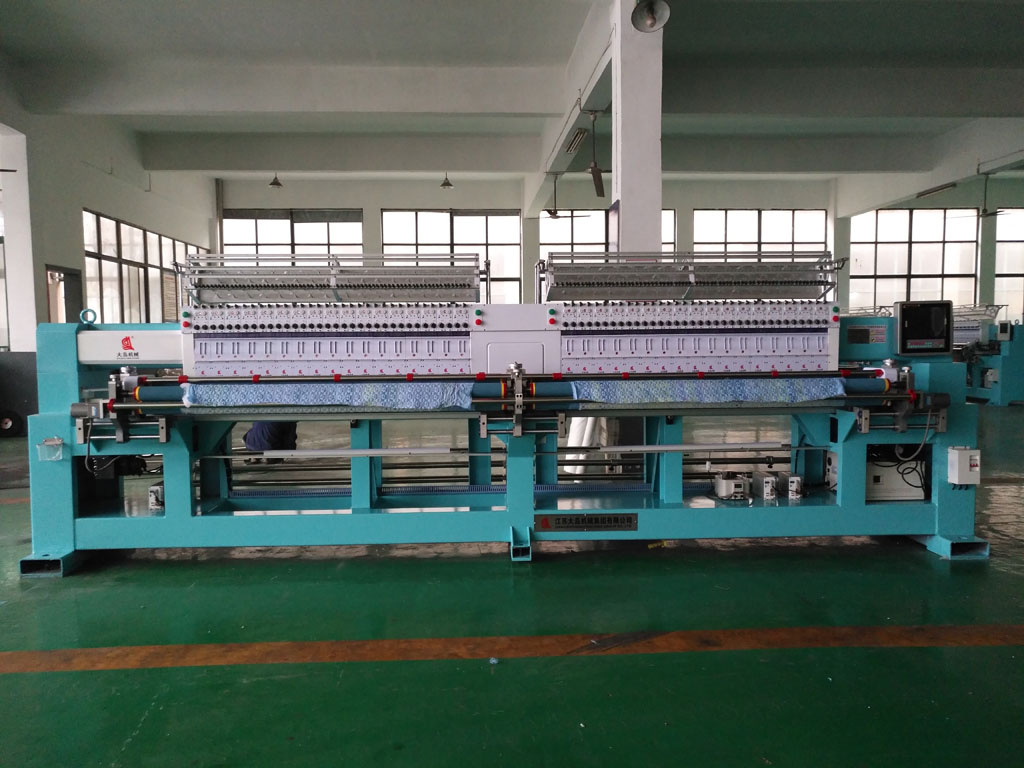 42 Head Computerized Quilting and Embroidery Machine with Double Rollers