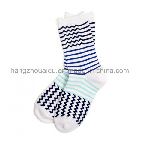 Simple Wavy Lines Babay Anti-Skid Non-Slippery Grip Cotton Sock