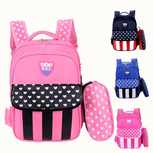 Contrast Color Students' Bag Korean Style Light Backpack