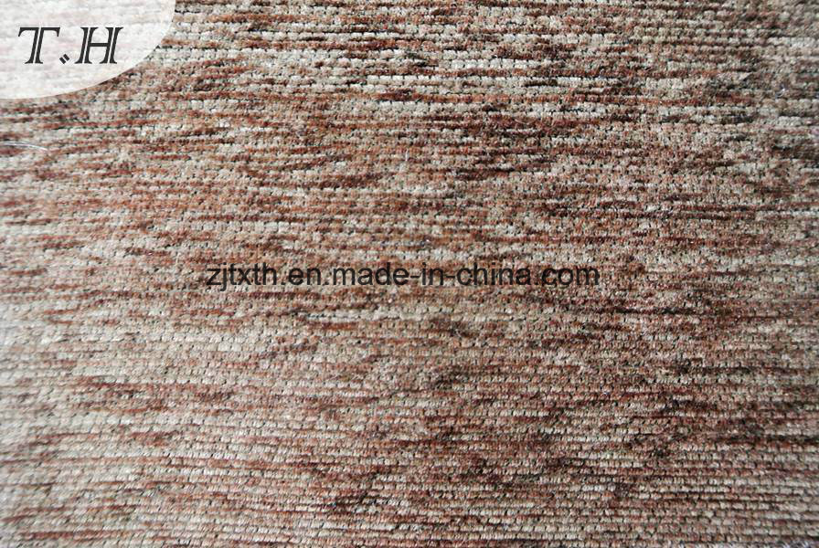 Plain Coffee Flat Chenille Fabric 290GSM (fth31810c)