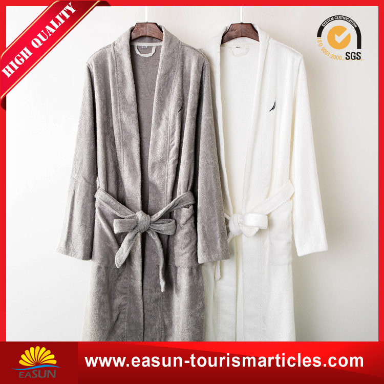 All Color Cotton Solid Color Personalized Fleece Bathrobe