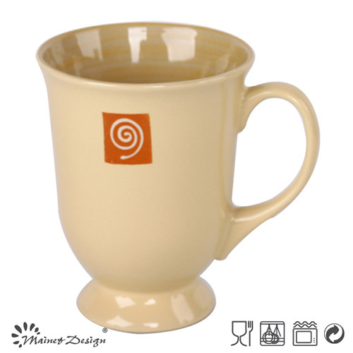 11oz Footed Mug New Design with Silk Screen Manfufacture