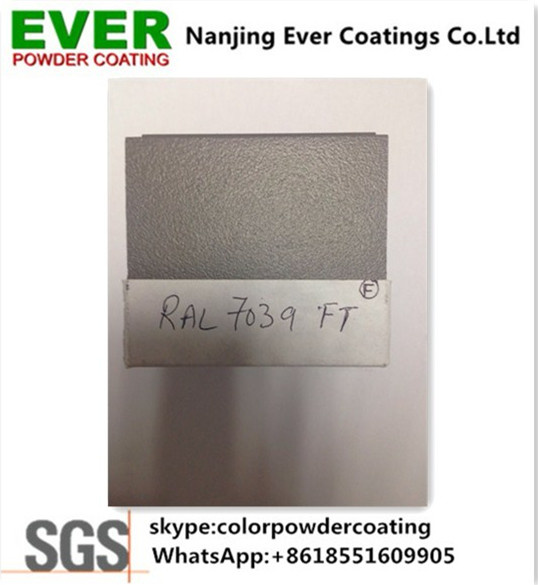 Electrostatic Spray Black Gray Small Sand Texture Finish Effect Powder Coating