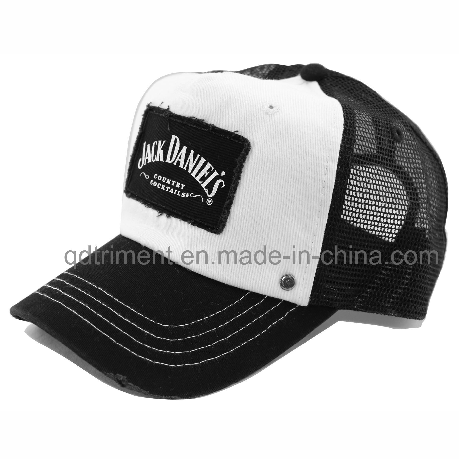 Top Quality Distressed Washed Snapback Sport Trucker Cap (TRT13006)