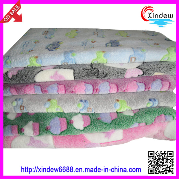 Printed Coral Fleece Blanket (xdb-021)