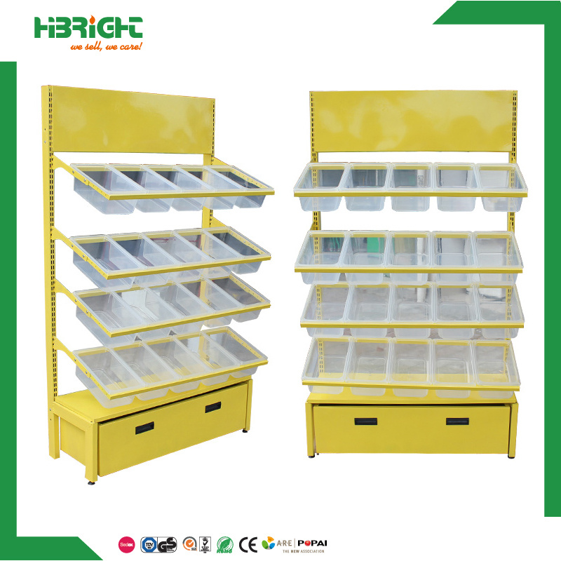 Retail Floor Display Basket Stand