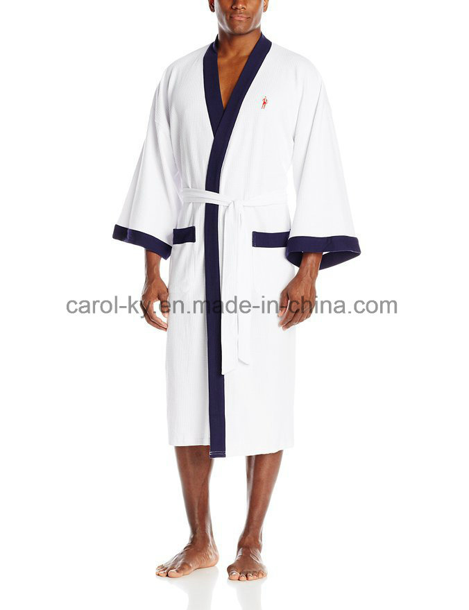 100% Cotton Waffle Bathrobe for Hotel SPA