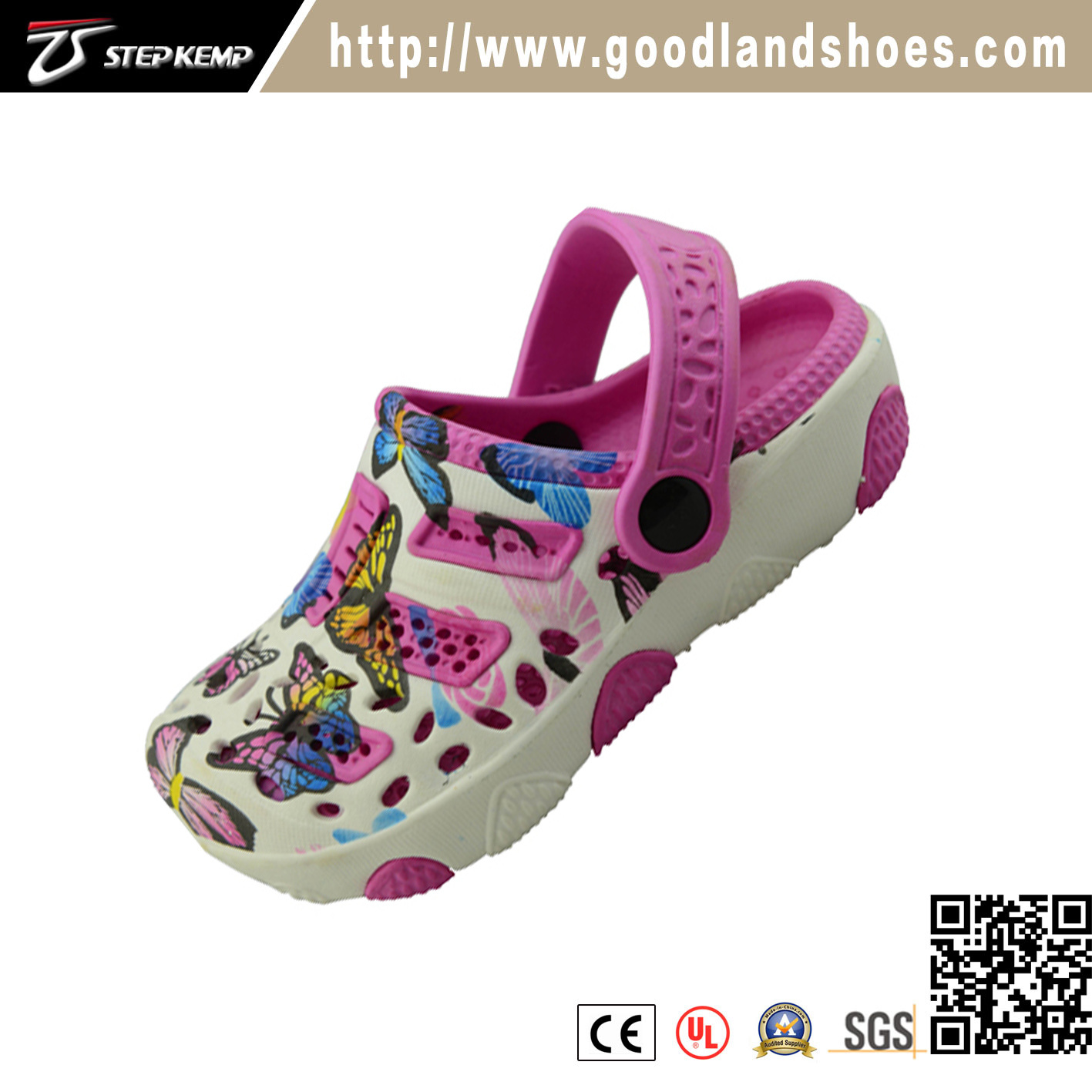 Kids Garden Confortable Clog Painting Shoes for Children 20288A-4