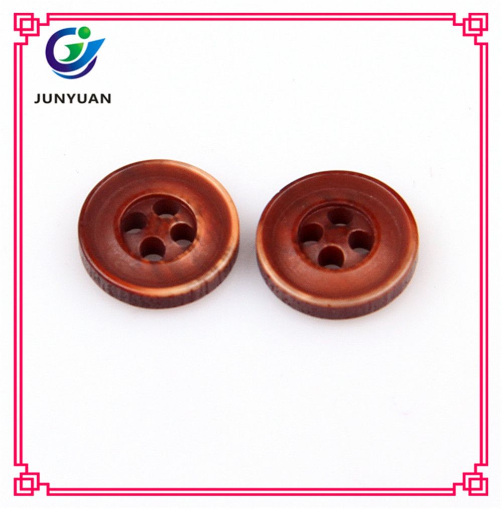 Wood Resin Button Shirt Retro Suit Button Coat Button