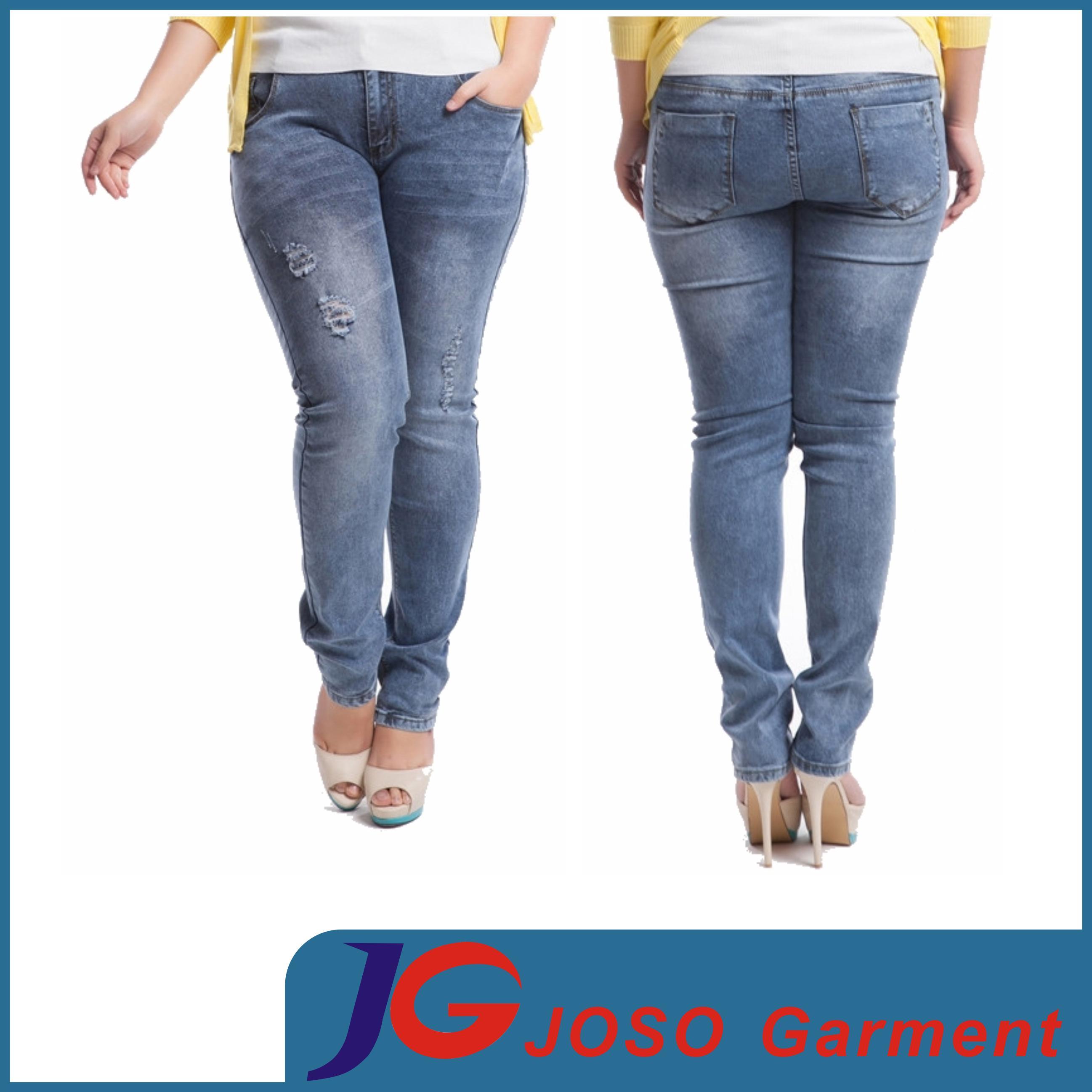 Women Plus Size Skinny Jeans (JC1273)