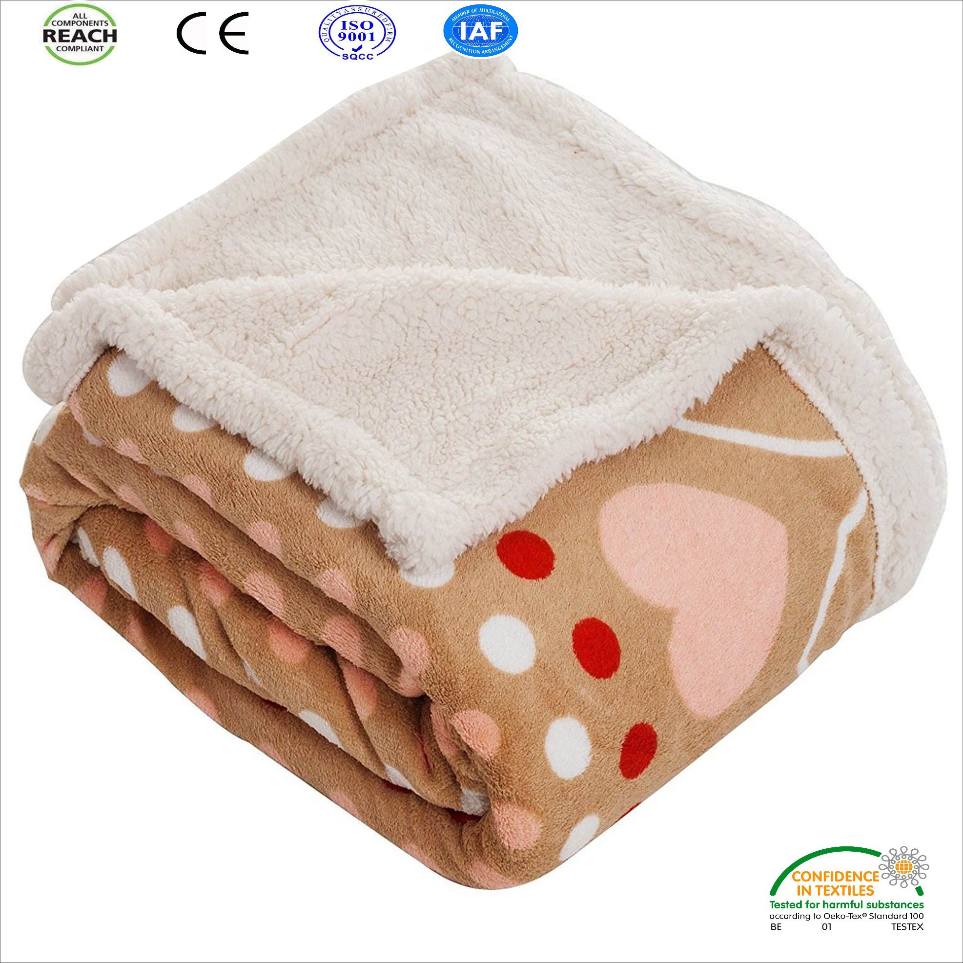 Coral Fleece Blanket Bed Cover Factory Direct Sell