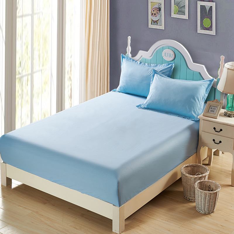 Factory Direct Wholesale 2017 New Products Plain Cotton Sheet Set