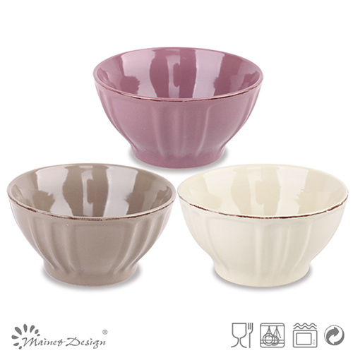 13.5cm Embossed Cereal Bowl with BSCI Certificate