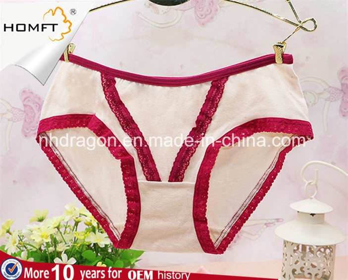 Wholesale Cheap MID Waist Cotton Lacework Sweet Teens Underwear