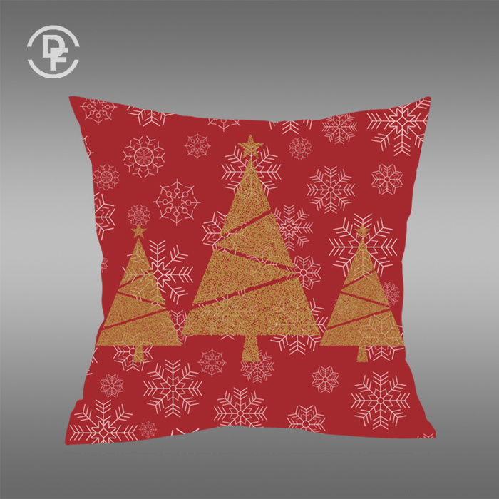 2017 X'mas Home Used Digital Printing Cushion Cover Df-1672