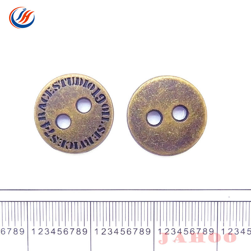 Fancy High Quality Two Holes Metal Sewing Buttons for Garments