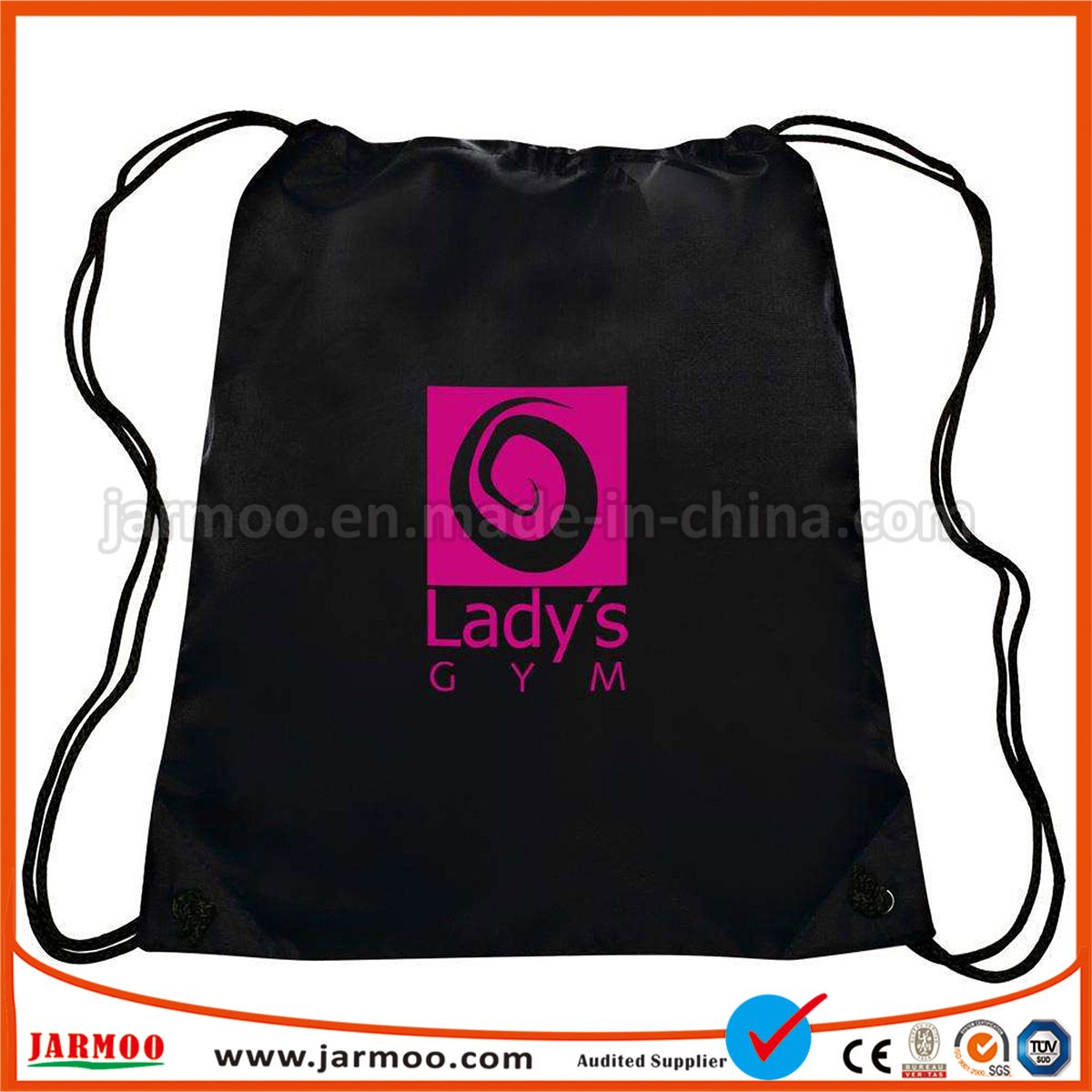 Promotional Sports Custom Printing Drawstring Bag