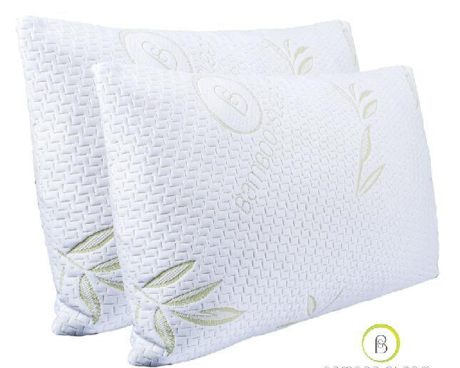 Hypoallergenic Shredded Memory Foam Standard Bamboo Pillow with Cover