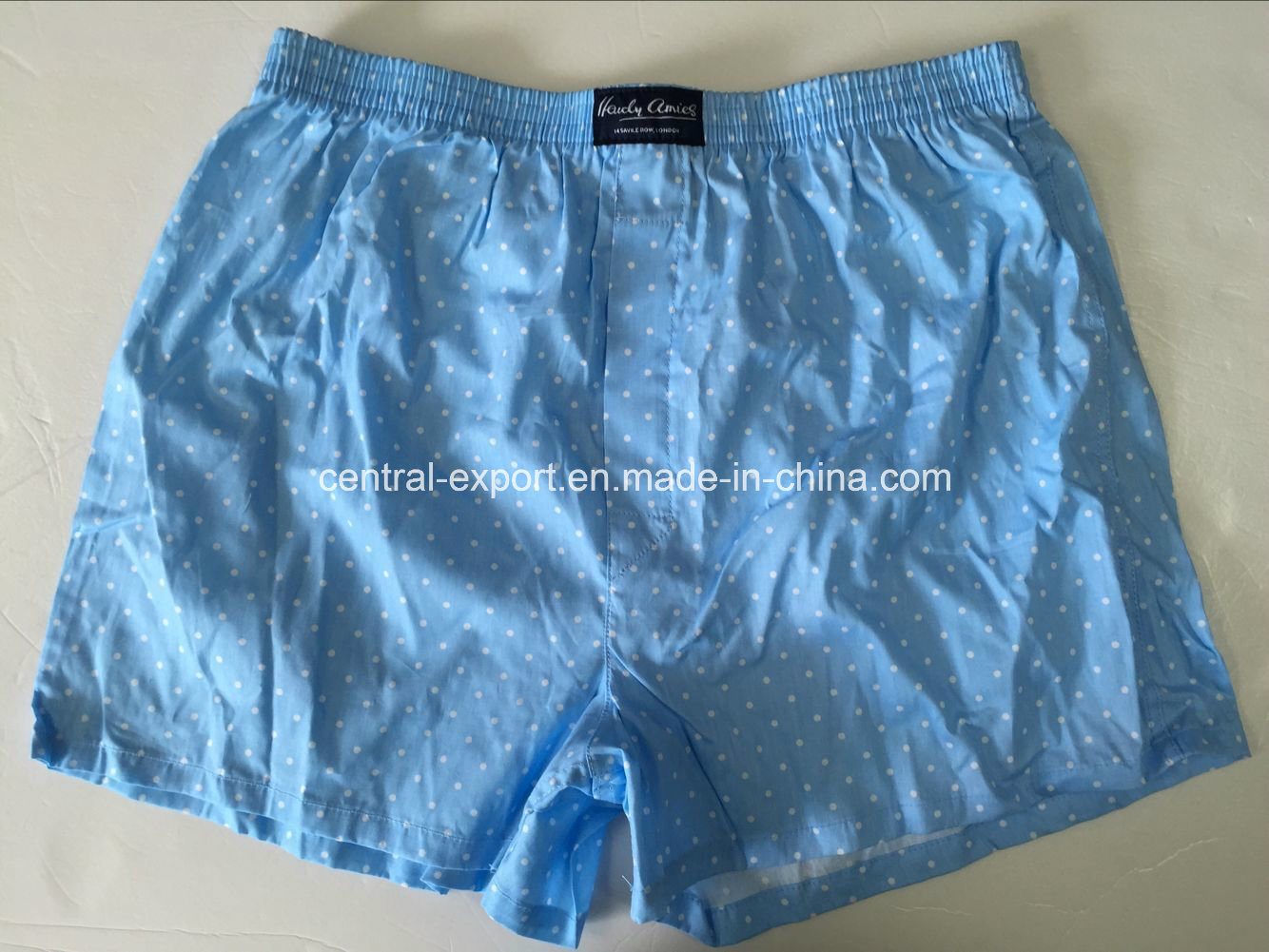 Men's Fashion DOT Cotton Woven Boxer Short Men Underwear