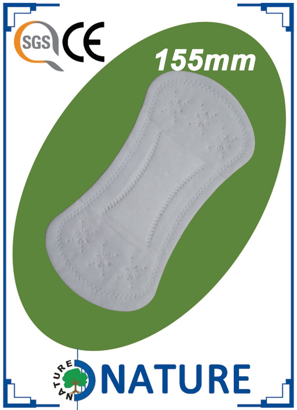 China Golden Supplier Cotton Sanitary Pads with High Absorbency
