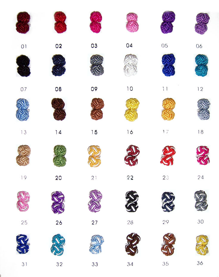 Polyester Knot Cufflink
