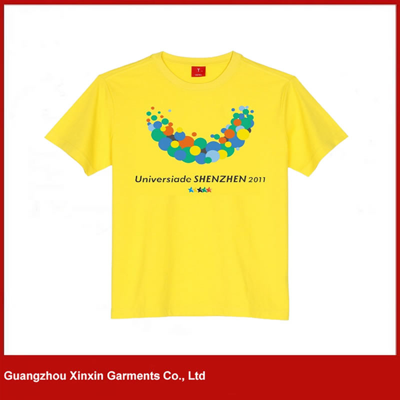 Soft Jersey Short Sleeves Crewneck 100% Cotton Knitting T-Shirt (R138)