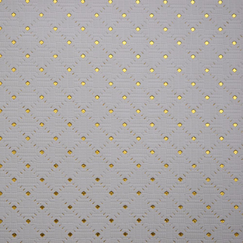 Embossed Gold Line Pressed Synthetic PU Leather Artificial Bag Textile