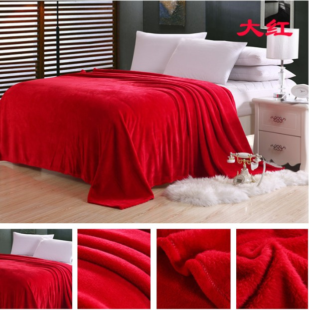 Coral Fleece Blanket in Solids