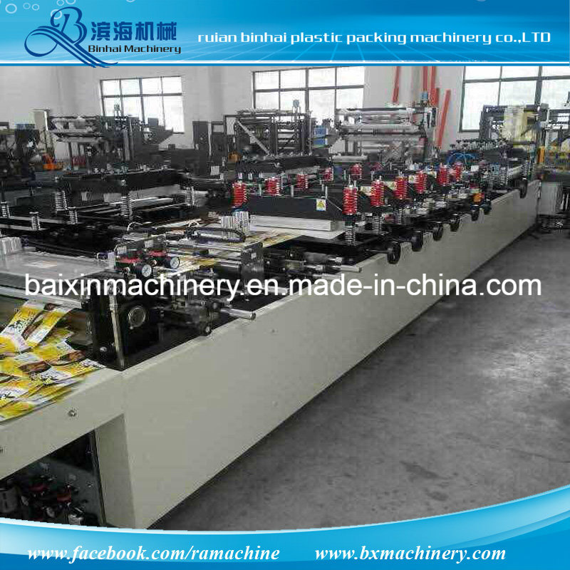 Three Side Sealing Stand up Zipper Bag Making Machine