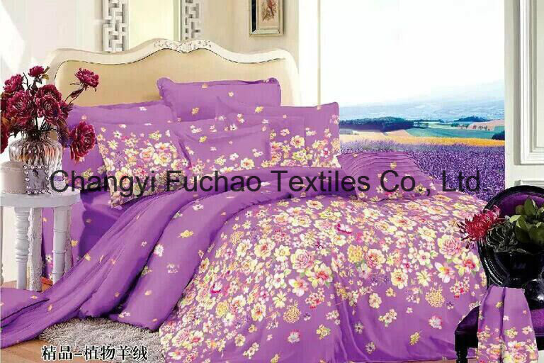 Reactive Printing Comfortable Poly-Cotton T/C 50/50 Bedding Set