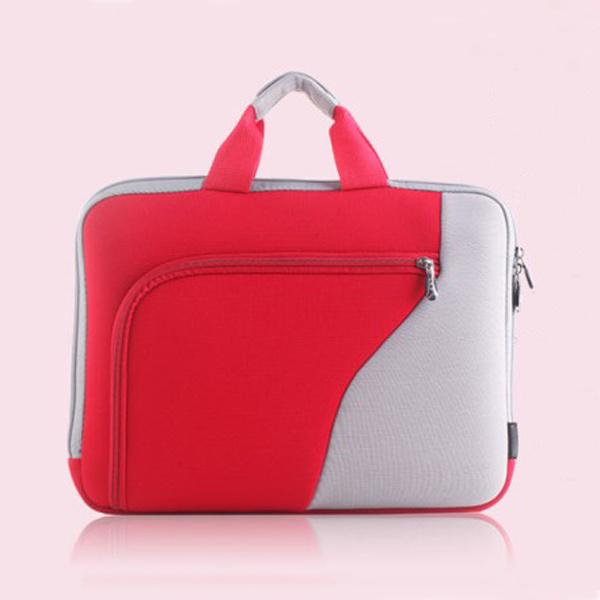 Fashionable Unique Design Handle Soft Neoprene Laptop Sleeve Case Bag (FRT1-139)