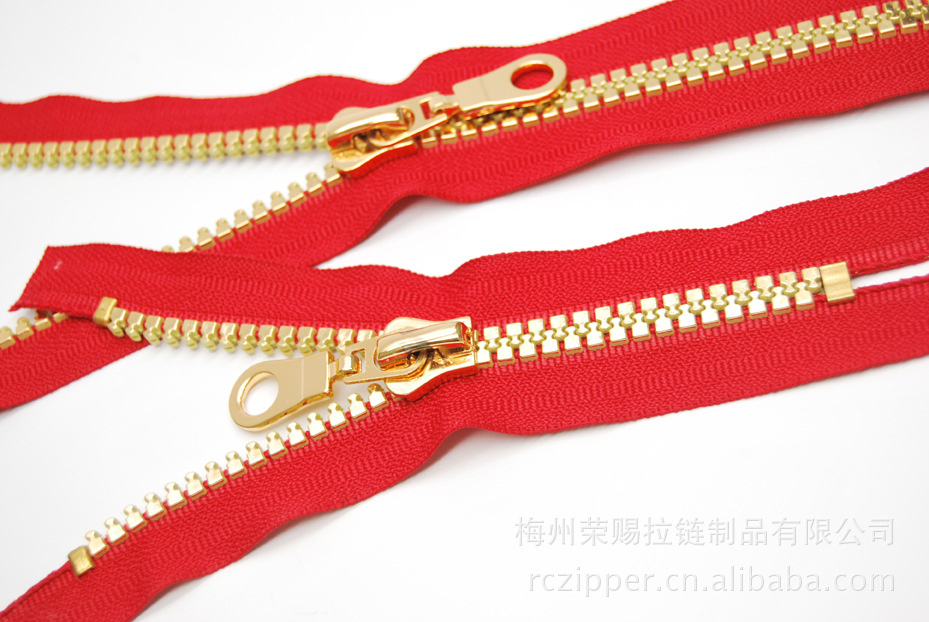 5# Derlin Zipper with Gold-Teeth