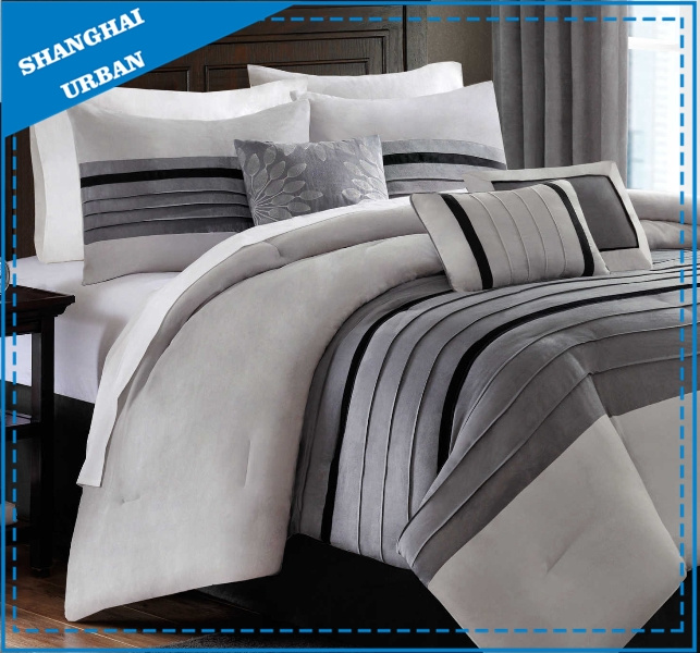 Urban Design Patchwork Style Microsuede Comforter Set