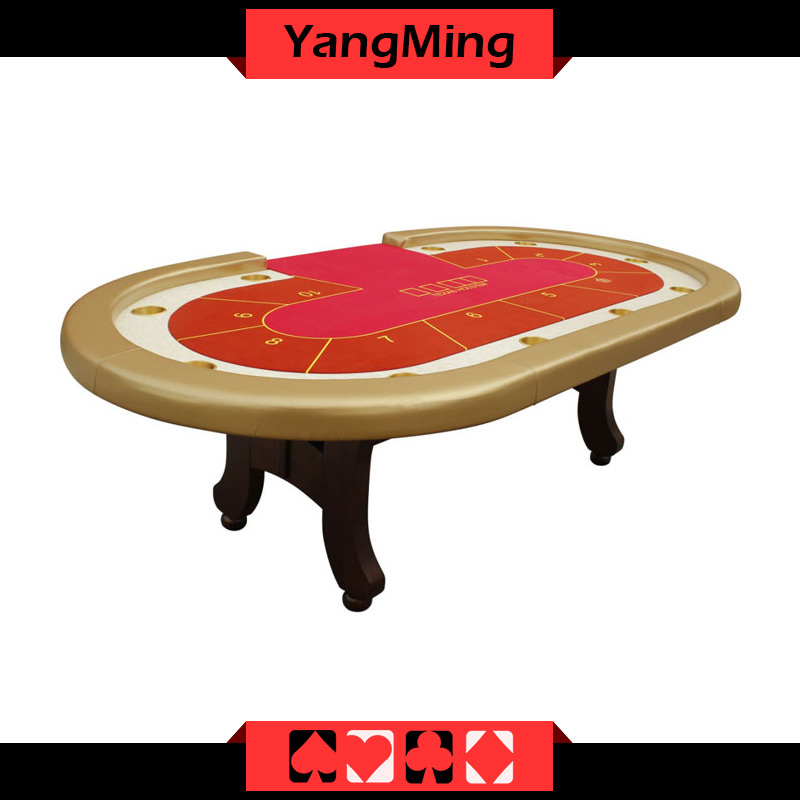 Factory Simple Texas Holdem Poker Table H Feet Economical Model Texas Poker Game Table with 10 Seats Ym-Tb019