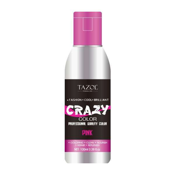 Tazol Cosmetic No Ammonia Semi-Permanent Crazy Color Pink 100ml