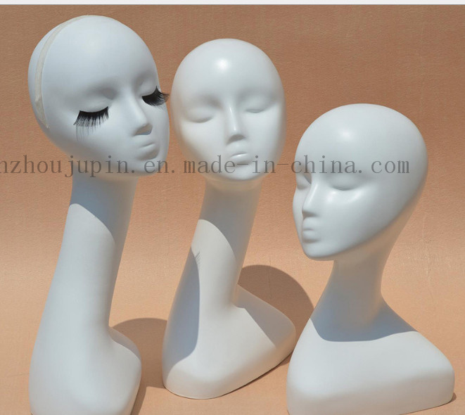 Custom Plastic Window Display Head Wig Dummy Mannequin