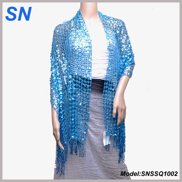 Sparkling Sequined Scarves Wrap Shawl for Women
