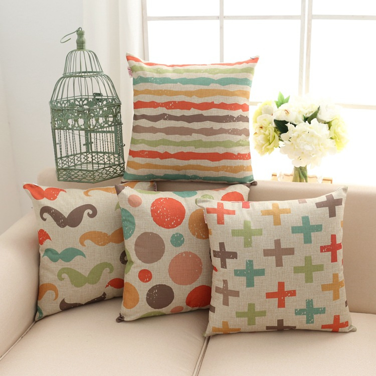 Geometry Digital Printed Cushion Fashion Decorative Cushion (LC-339)