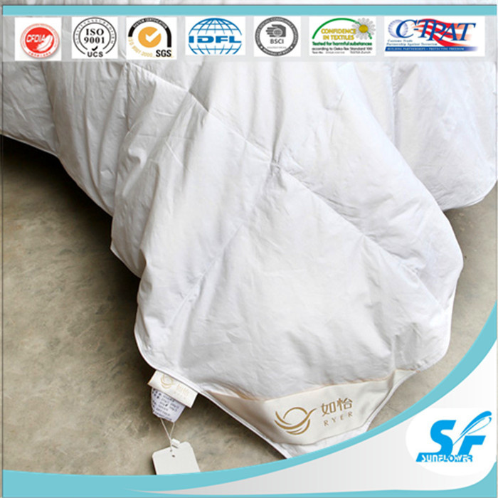 233tc Cotton Micro Fiber Down Feather Duvet Quilt Cover