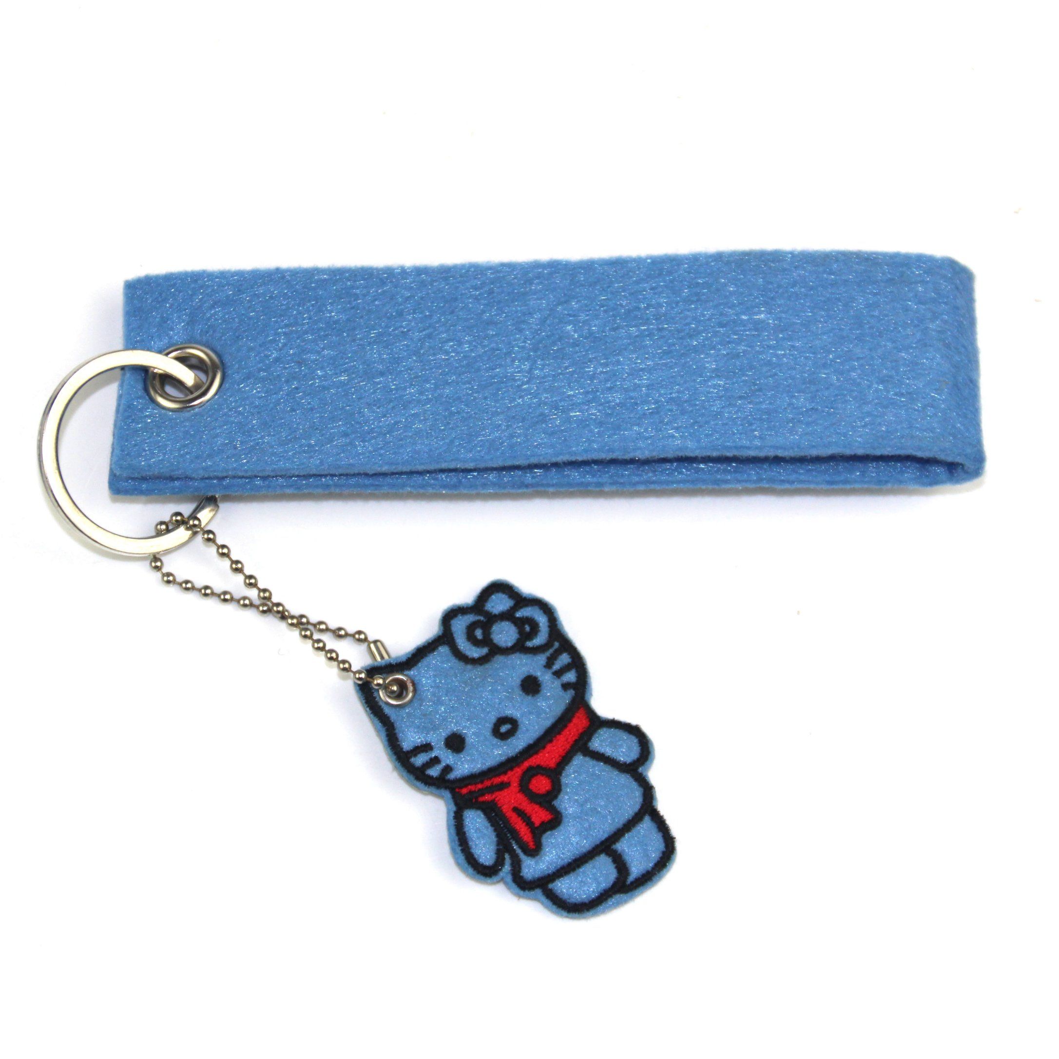 Advertising Souvenir Custom Logo Durable Embroidery Felt Keychain