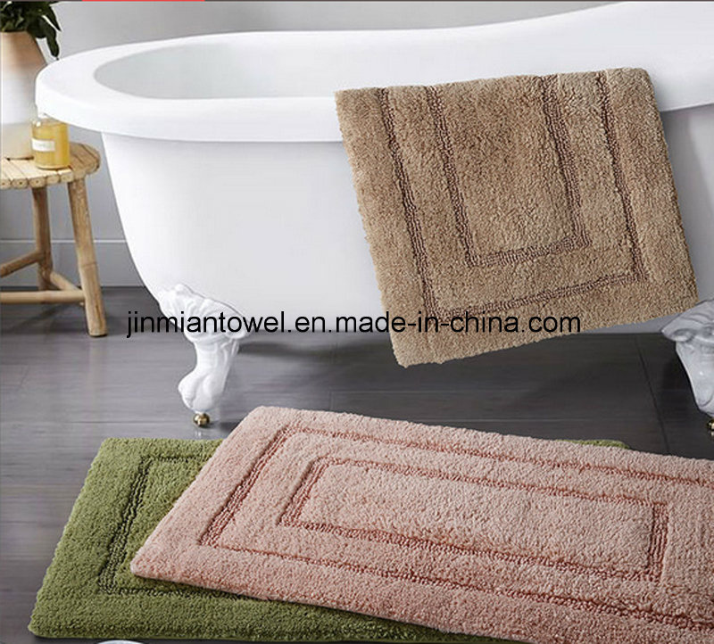 5star Hotel Cotton Terry, White Bath Mat