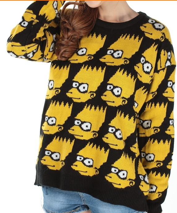Simpsons Pattern Sweater (BTQ054)