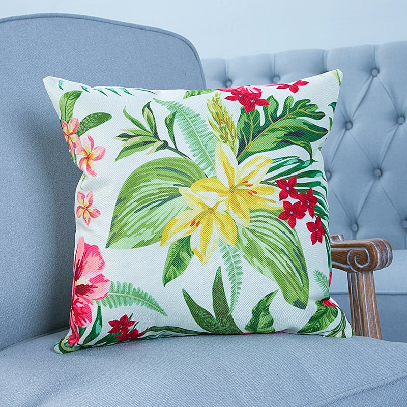 Digital Print Decorative Cushion/Pillow with Botanical&Floral Pattern (MX-21F)
