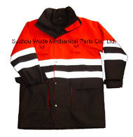 Upa017 Polyester Oxford PVC/PU Non-Breathable/PU Breathable Coat Reflective Cloth Parka Raincoat Worksuit