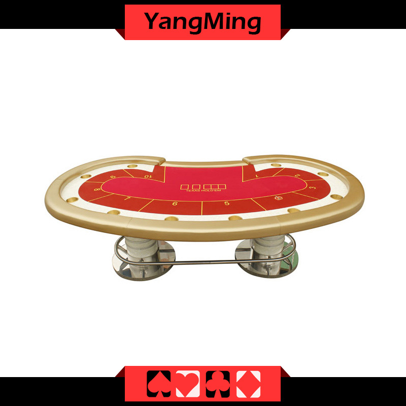 Texas Holdem Casino Poker Table Factory Economical Model Style 10 Players Gambling Games Ym-Tb014