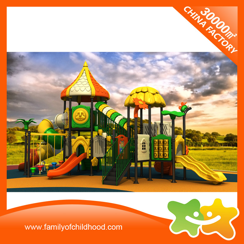 2017 Newest Design Garden Theme Plastic Slide for Children